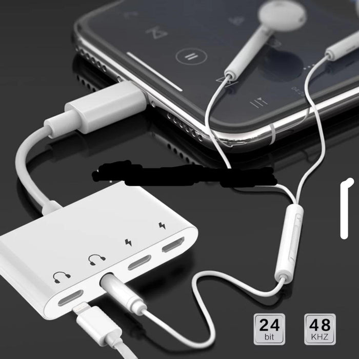 4- in- 1  Audio charger Adapter